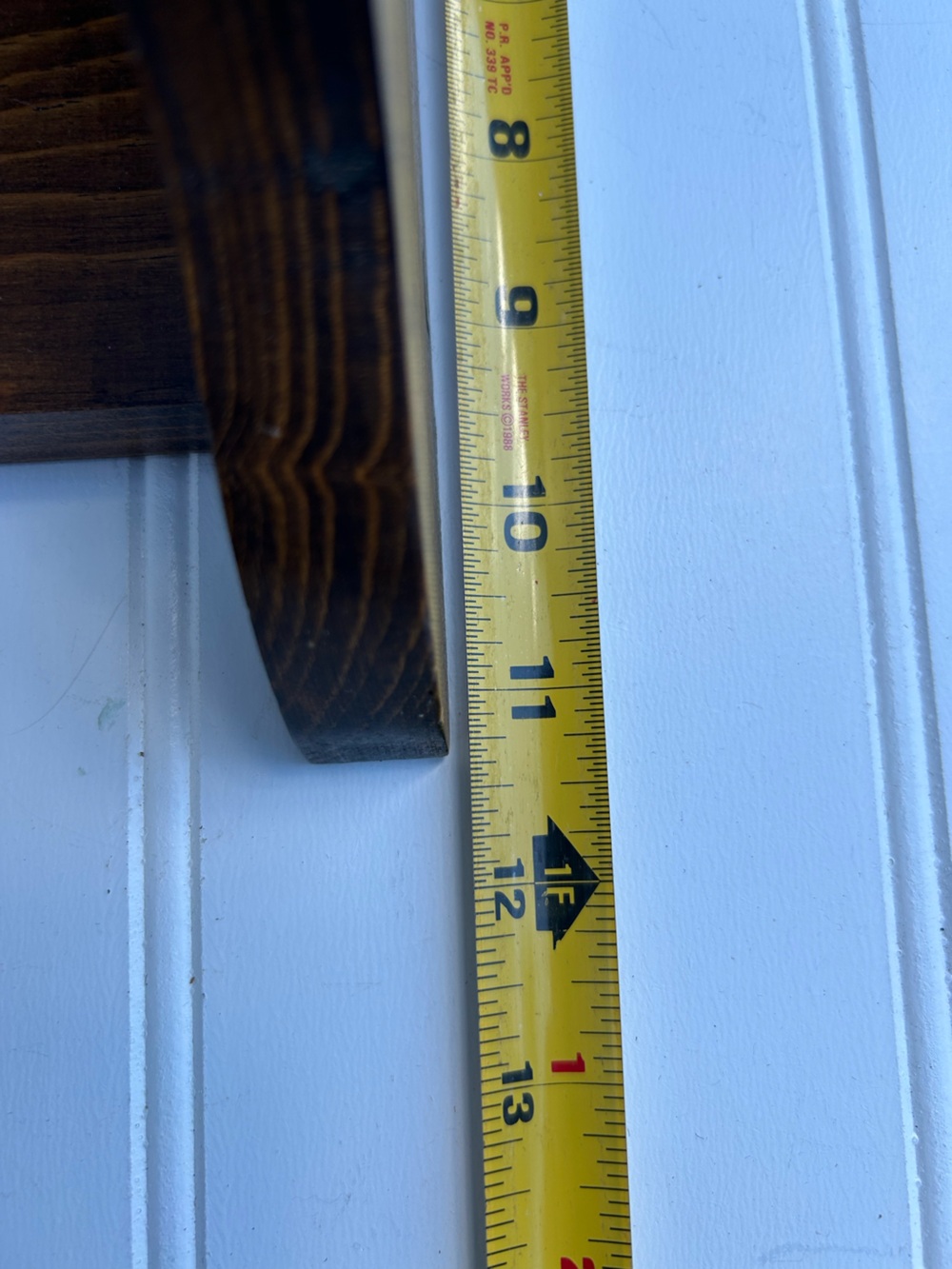 Vintage Shelf Wooden Heart Cutout Punched Tin Hook Cottagecore Grandmacore 26x11 - Picture 8 of 10